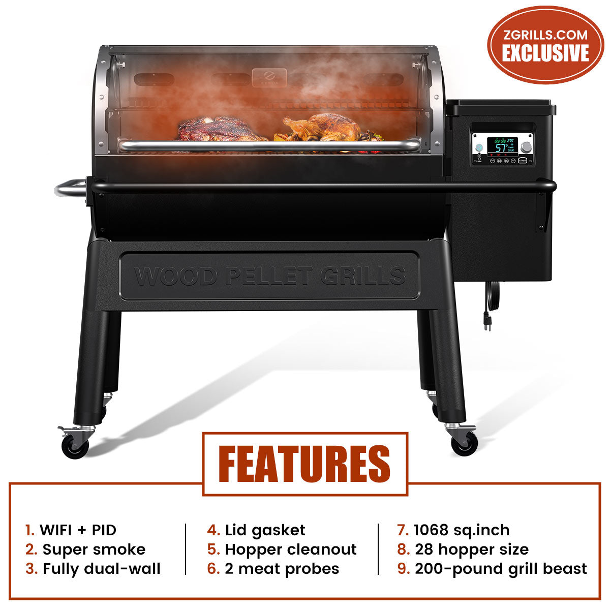 Z-GRILLS MULTITASKER 11002B WI-FI